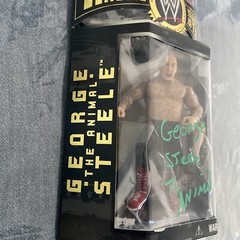 George The Animal Steele Autograph Hand Signed WWE Classic Green Ink SALE $199