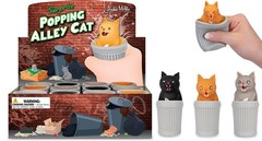 Surprise Popping Alley Cat (choose color) squeeze it, SURPRISE! – Archie McPhee