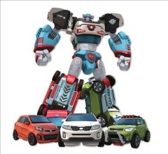 TOBOT DELTATRON X Z D Transforming Robot Figure Kia 3-Cars Delta Tron Young Toys