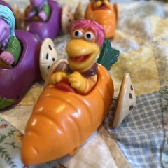 Vintage McDonald’s Jim Henson Fraggle Rock Vegetable Cars Lot Of 7 Toys 80’s