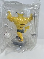Fitness And Muscle Macho Show Pokémon Pikachu Statue Flexing Figure With Weights
