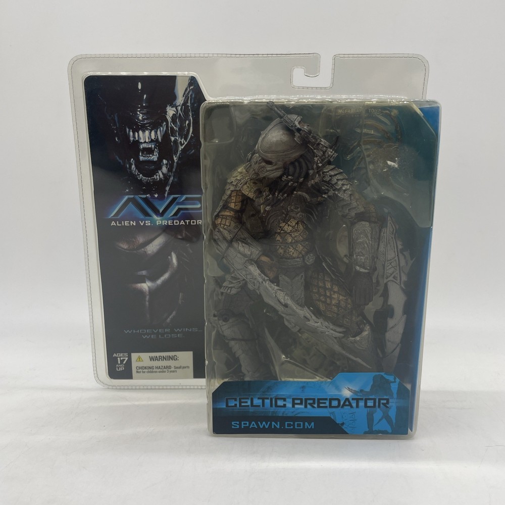 2004 New Alien VS. Predator AVP Celtic Predator Action Figure McFarlane SEALED