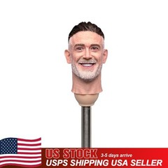 1:6 Male Actor Head Sculpt Carved Model Fit 12” Soldier Action Figure Body Toys