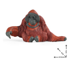 10.5cm Mini Orangutan PVC Toy Wild Animal Figure Doll Kids Gift