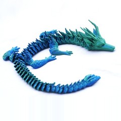 16.9inch 3D Printed Dragon Model,Articulated Animals figure,Toys Home Decor