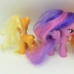 My Little Pony G4 Rainbow Dash Applejack Twilight Sparkl Figures Lot Hasbro 2010