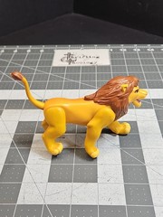 The Lion King Fighting Action Adult SIMBA Vintage 1994 Disney Toy Figure Battle