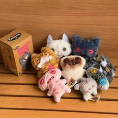 Fuggler Alley Cats 🐱 YAWPER 🐱 5″ Plush Bag Charm Keychain Dangler