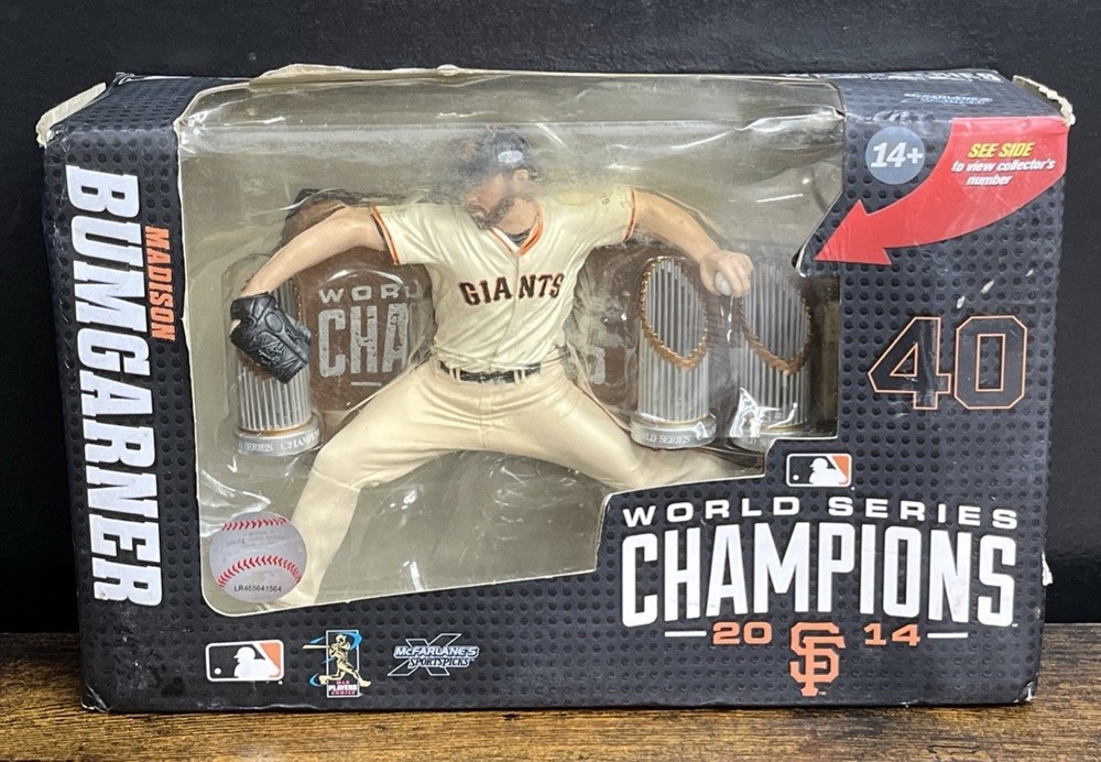World Series Champions Madison Bumgarner 2014 McFarlane 2015 SanFrancisco Giants