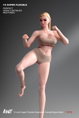 US 1/6 Female Suntan Big Bust Plump Silicone Seamless Body For 12″ Action Figure