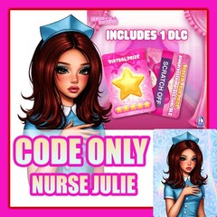 Dress To Impress *DLC CODE ONLY* 💉 NURSE JULIE 🩵 Messaged ASAP – S3 DTI Doll