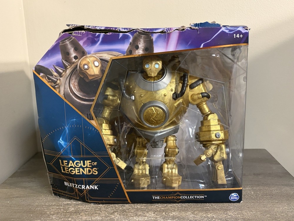 Lol Official League of Legends Pvc Blitzcrank the Great Steam Golem Damaged Box