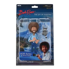 Bob Ross Toony Classics 6 Inch Figure | Bob Ross and Raccoon