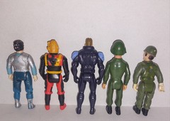 Action Figure Lot 3″ Soldier Dino Rider Sky Commander Battle force Construx Mask