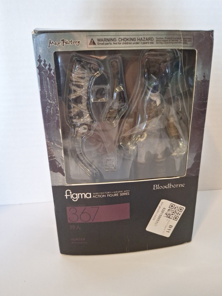 Max Factory Figma No.367 Bloodborne Hunter Action Figure New Open Box *Read Desc