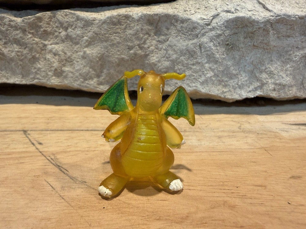 1999 POKEMON Clear Translucent Dragonite C.G.T.S.J Nintendo Tomy Figure- Rare
