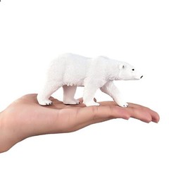 Polar Bear Wildlife Toy Figure 10.5 cm Length Approx Mojo Fun 387183