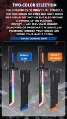 Outdoor Toy Bright Sword Multi-Color Flash LED Light Shine Cosplay Sword Toy