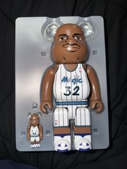 BE@RBRICK Shaquille O’Neal 100% & 400% Set Orlando Magic NBA Medicom Toy