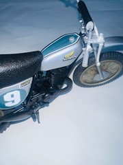 VTG 74 Mattel Big Jim HONDA ELSINORE MOTORCYCLE Wolf Pack CR250 ENDURO Dirt Bike