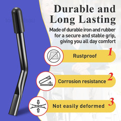 2 PCS Wheelchair Brake Extenders, 8.3 Inch Black