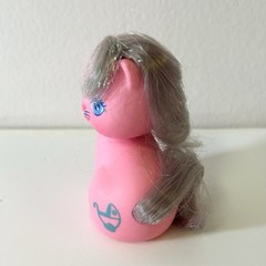 Vintage Mattel My Pretty Kitty Prancer Pink Silver Hair Baby Carriage 1989