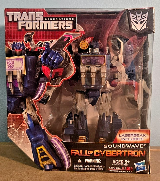 Transformers Generations Fall of Cybertron SOUNDWAVE & LASERBEAK (used w/ Box)