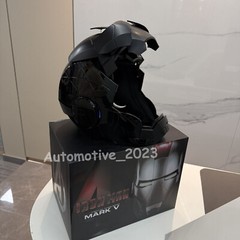 Autoking Iron Man Full Black Helmet MK5 1/1 Voice-controlled Mask Cosplay Prop