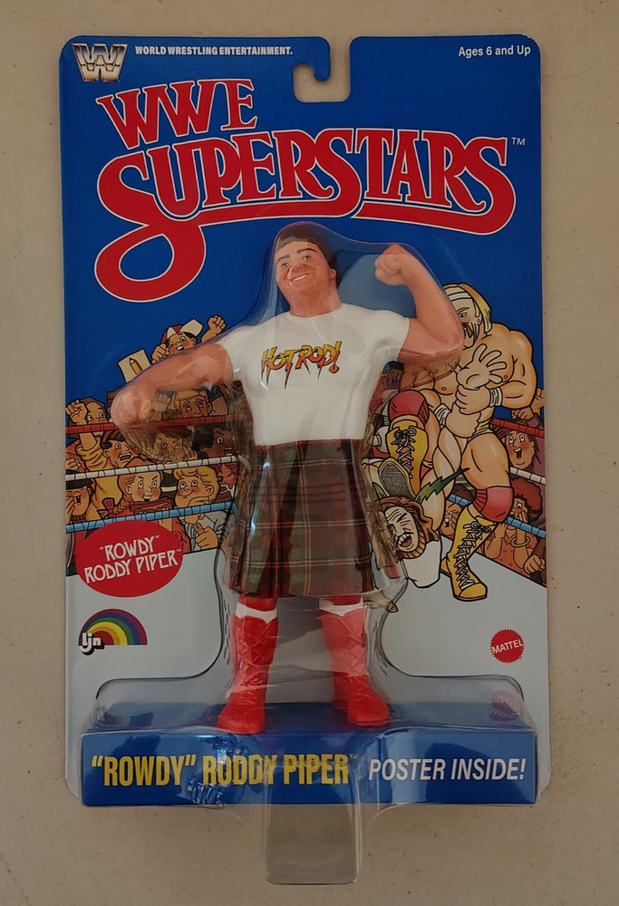 Mattel WWE Superstars LJN Series 2 ROWDY RODDY PIPER 1980’s 8″ Retro Figure 2026