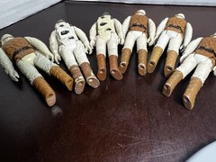 VINTAGE KENNER STAR WARS 1980 HOTH REBEL SOLDIER COMMANDER ARMY LOT 6 FIGURES