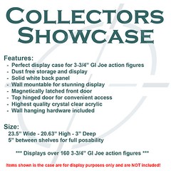 Collectors Showcase – Premium Display Case for 3-3/4″ GI Joe Action Figures T3MS