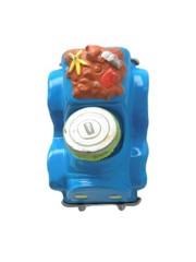 Vintage 1987 Playskool Sesame Street OSCAR THE GROUCH Die Cast Car 3” Blue Trash