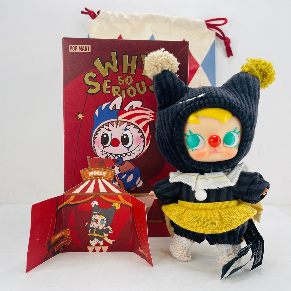 POP MART Why So Serious Series Molly Pendant Plush Figure Doll – String Puppet