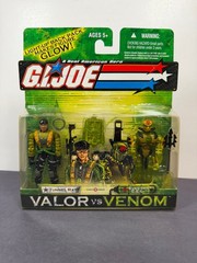 GI Joe Valor vs Venom TUNNEL RAT ELECTRIC E.E.L. EEL 3.75″ Action Figure 2 Pack