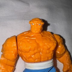 Vintage ToyBiz Marvel Fantastic Four The Thing 5in Orange Loose Toy Figure
