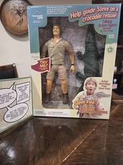 Steve Irwin Talking Action Figure 9″ Wildlife Adventure Crocodile Hunter NEW BOX