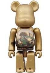 MEDICOM TOY BE@RBRICK The Wind God and Thunder God 100% & 400% 4 PCS SET JAPAN