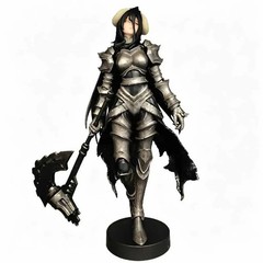24cm OVERLORD Albedo Armor Figure King of the Undead Collectible Model
