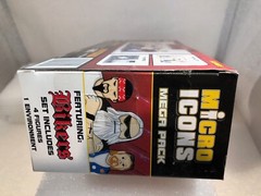 hey homies, 4 Biker Micro Icon Figures + Gas Station diorama, Bikers 1 3/4″ Tall