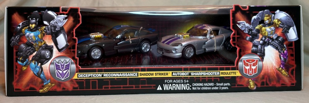 Transformers Universe 2003 Botcon Exclusive Shadow Striker and Roulette Unopened