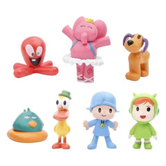 7PCS/Set Pocoyo Animal Figures Cute PVC Cartoon Doll Toys Kids Gift 3.5-7CM
