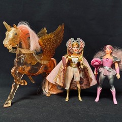 VINTAGE 1984 STARBURST SHE-RA GLIMMER & CRYSTAL SWIFT WIND PRINCESS OF POWER