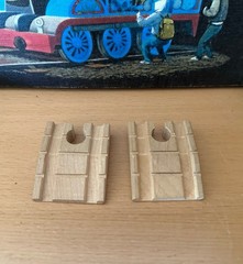 Learning Curve Wooden Thomas Train 2 Pieces of Clickety Clack Ramp Track!