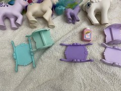 G1 My Little Pony Lot Of 12 Vintage Ponies Plus 8 Accessories MLP 1980s