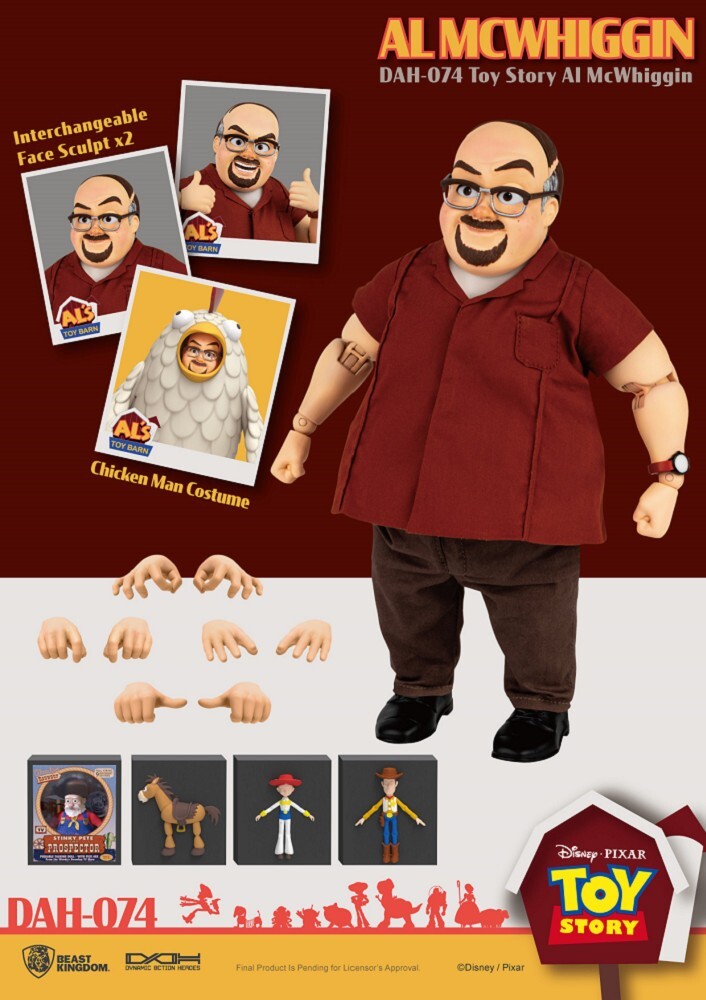 Beast Kingdom DAH-074 Disney Pixar Toy Story 2 Al Mcwhiggin Action Figure New