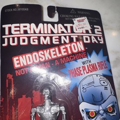 VTG 1995 Terminator 2 Judgement Day Action Figure – T-1000 & Endoskeleton – New!