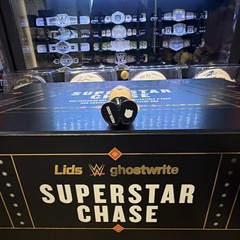 WWE Superstar Chase Lids Exclusive Ghostwrite Rhea Ripley Red Championship base