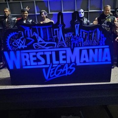 WWE Mattel WrestleMania 42 Vegas Logo Sound Reactive USB Lightbox Accessory