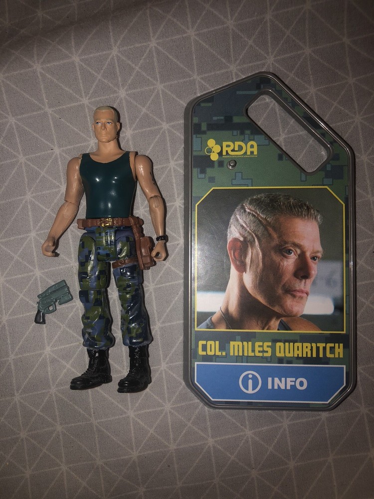 2009 Avatar Movie 4″ Col. Miles Quaritch Action Figure Complete Deboxed