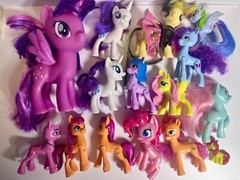My Little Pony Ponies LOT OF 15 Hasbro MIXED YEARS and SIZES 2016 2021 MLP